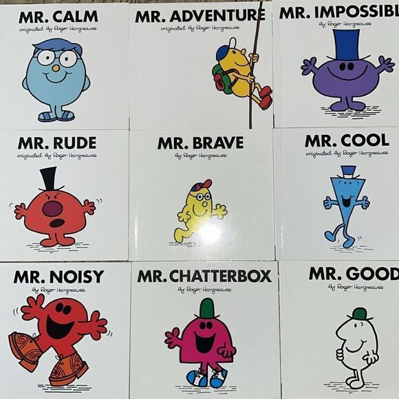 Good👍?Noisy🛎️?Happy😊?Messy?Mr Men 📚 have you covered! 40 Anniversary Ed+more - Picture 7 of 17